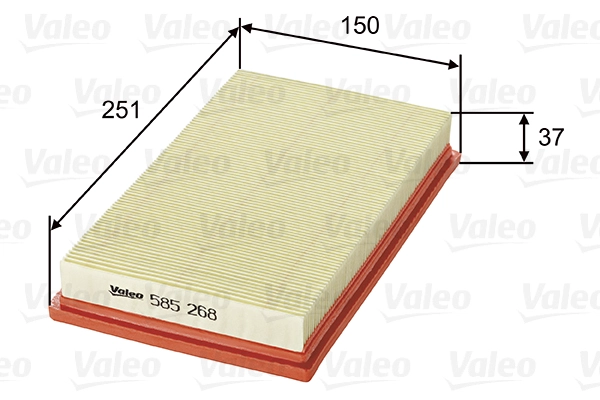 Воздушный фильтр VALEO 585268