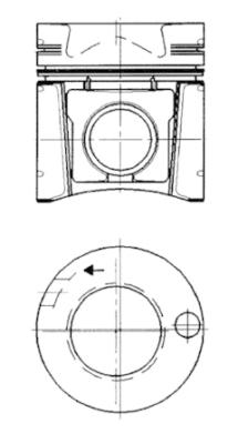 Поршень KOLBENSCHMIDT 94656600