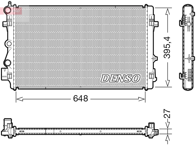Радиатор охлаждение двигателя DENSO DRM32051