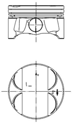 Поршень KOLBENSCHMIDT 40085610