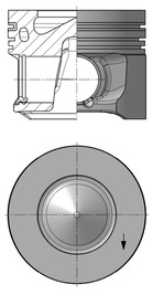 Поршень KOLBENSCHMIDT 41265620