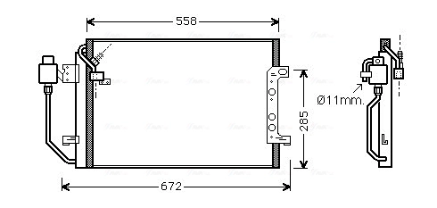 Конденсатор кондиционер AVA QUALITY COOLING MSA5257D