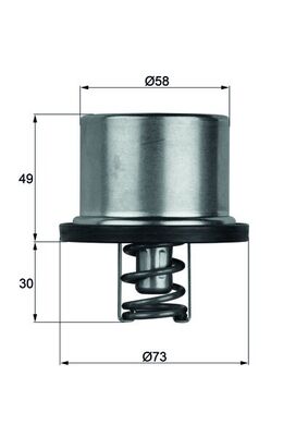 Термостат охлаждающая жидкость MAHLE/KNECHT THD175