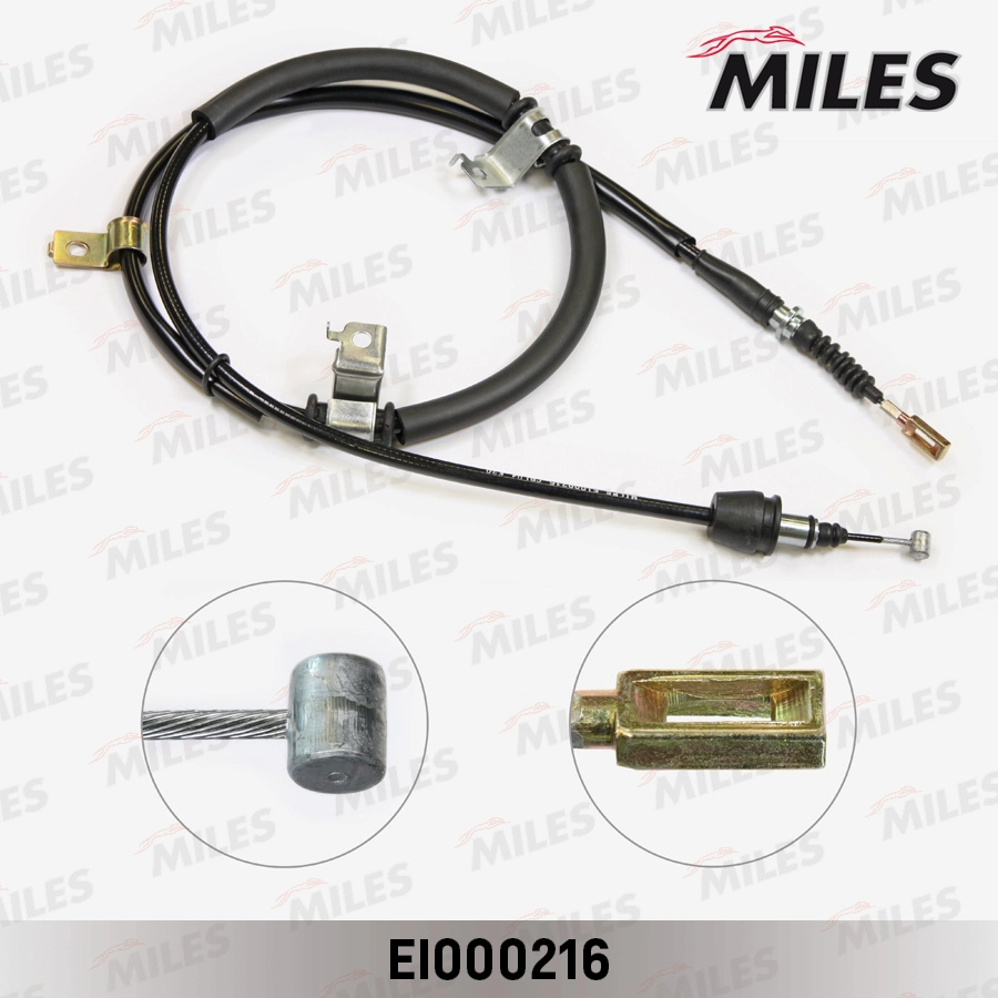 Тросик cтояночный тормоз MILES EI000216
