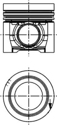 Поршень KOLBENSCHMIDT 40709610