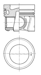 Поршень KOLBENSCHMIDT 41936600