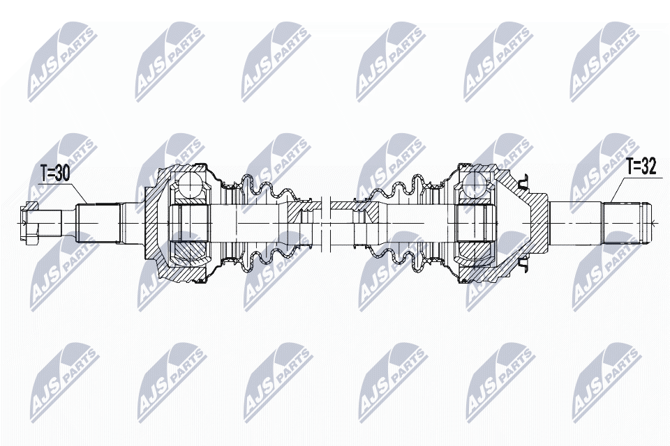 Приводной вал NTY NPW-PS-008