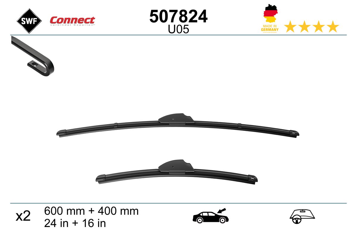 Щетка стеклоочистителя connect made in germany SWF 507824