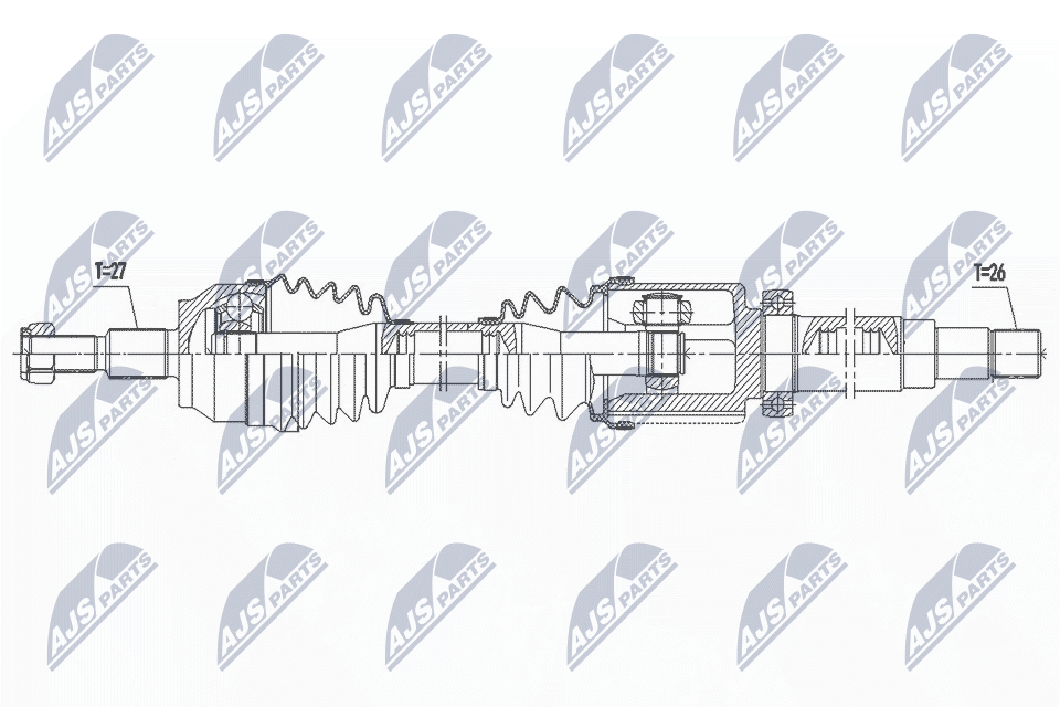 Приводной вал NTY NPW-FR-163