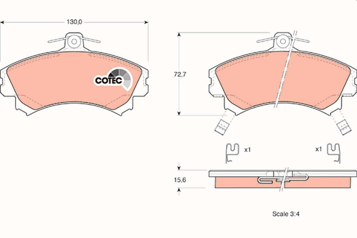 Тормозные колодки TRW GDB1317