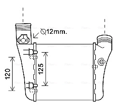 Интеркулер AVA QUALITY COOLING AIA4333