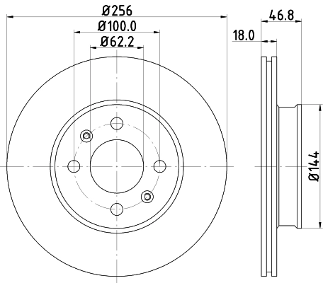 Hella тормозной диск HELLA/BEHR/PAGID 8DD 355 116-561