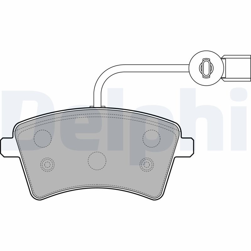 Тормозные колодки DELPHI LP2504