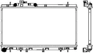 Радиатор охлаждения двигателя sakura 3421-1020 SAKURA AUTOMOTIVE 3421-1020