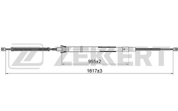 Трос р/тормоза vw golf iv octavia (0a) ZEKKERT BZ-1043
