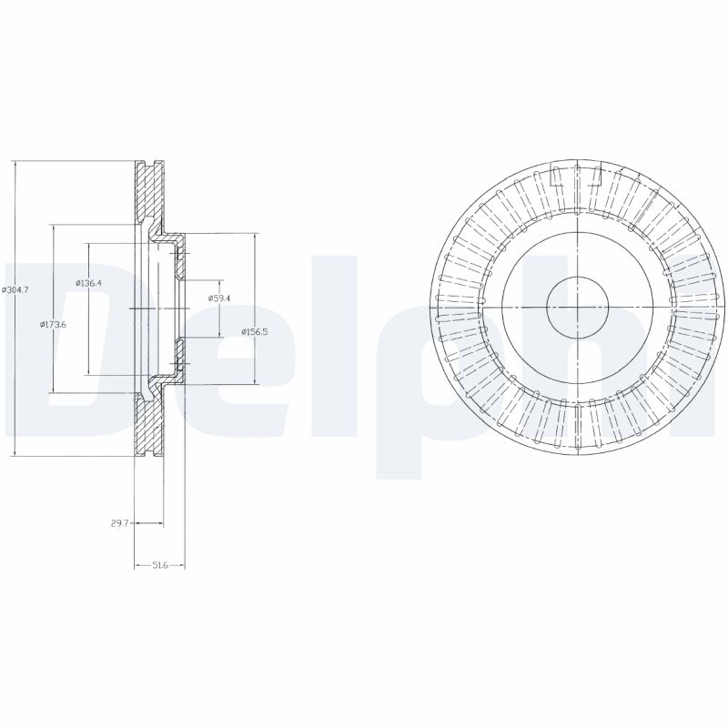 Тормозной диск DELPHI BG4214