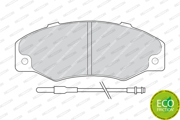 Колодки тормозные ferodo fdb534a gdb903 /7701204087 7701202481 7701202785 FERODO FDB534