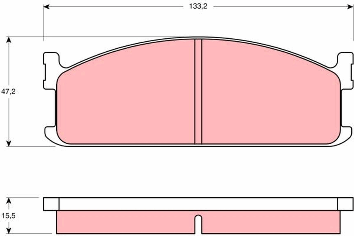 Колодки тормозные дисковые передн isuzu midi van 89- midi автобус 89- midi фургон 88- trw TRW GDB345