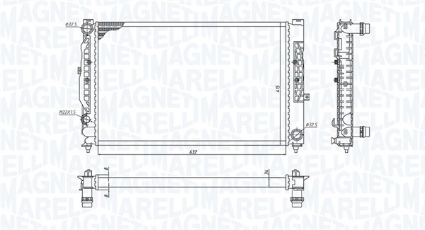 Радиатор MAGNETI MARELLI 350213199900