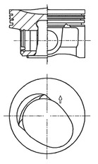 Поршень двс KOLBENSCHMIDT 41257600
