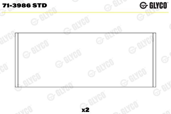 Шатунный подшипник GLYCO 71-3986 STD
