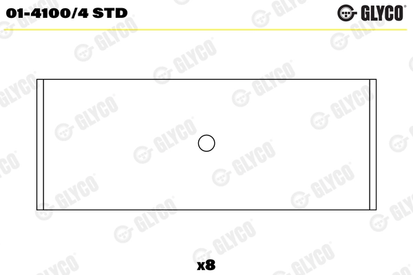 Шатунный подшипник GLYCO 01-4100/4 STD