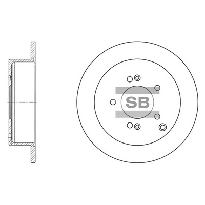 Тормозной диск HI-Q SD1052