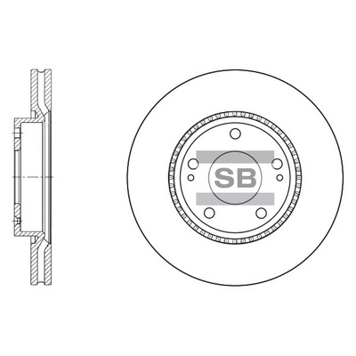 Тормозной диск HI-Q SD1051