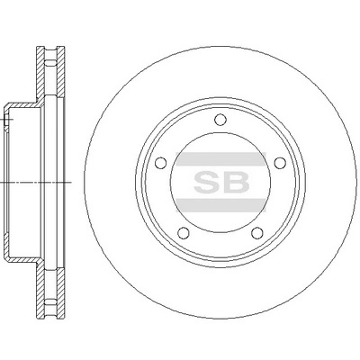 Тормозной диск передний HI-Q SD4037