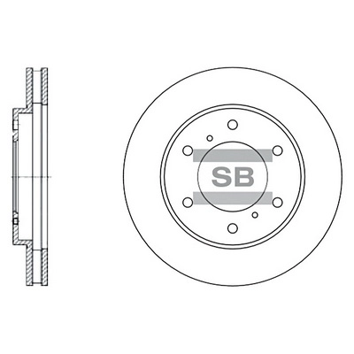 Тормозной диск передний HI-Q SD4311