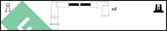 Комплект проводов зажигания TRW LUC7317