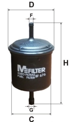 Топливный фильтр MFILTER BF676