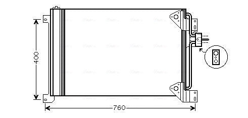 Радиатор кондиционера AVA QUALITY COOLING IVA5081D