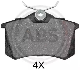 Комплект тормозных колодок дискового тормоза A.B.S. 36623