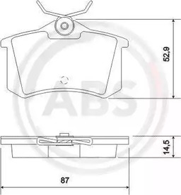 Колодки тормозные дисковые A.B.S. 36994