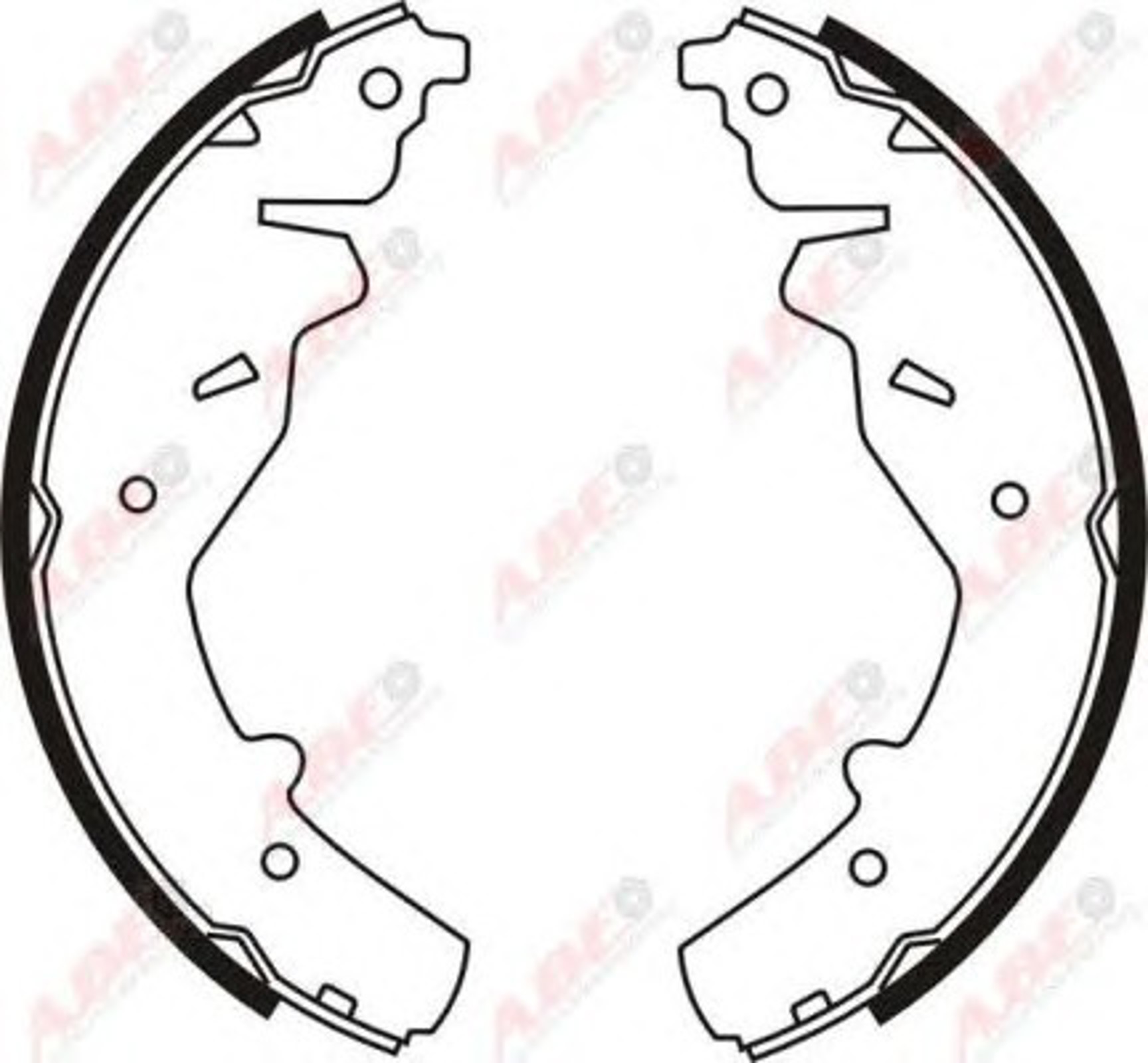 Комплект тормозных колодок ABE C00307ABE