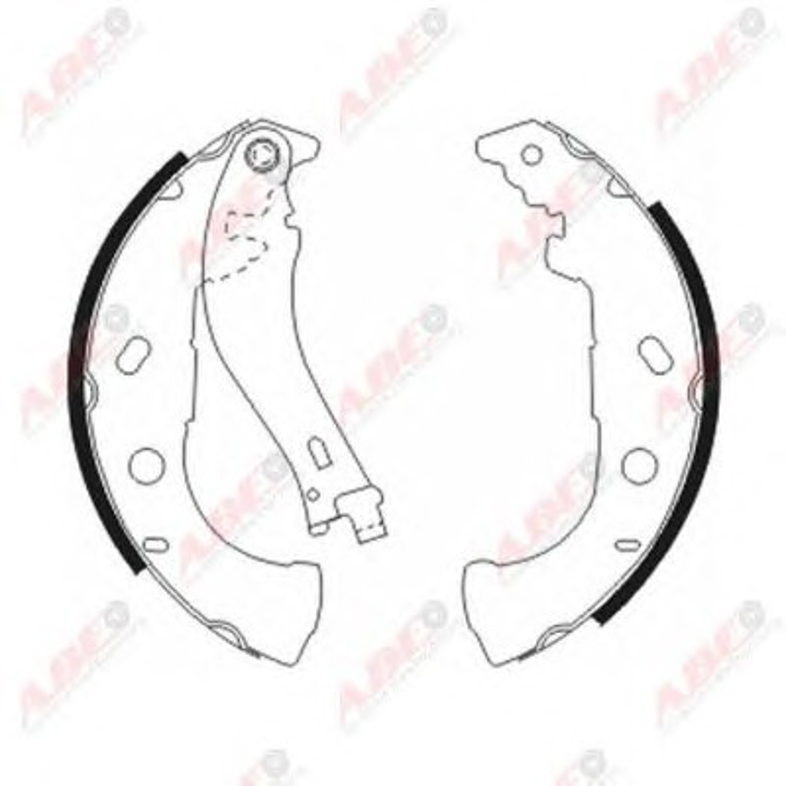 Колодки тормозные барабанные ABE C0F015ABE