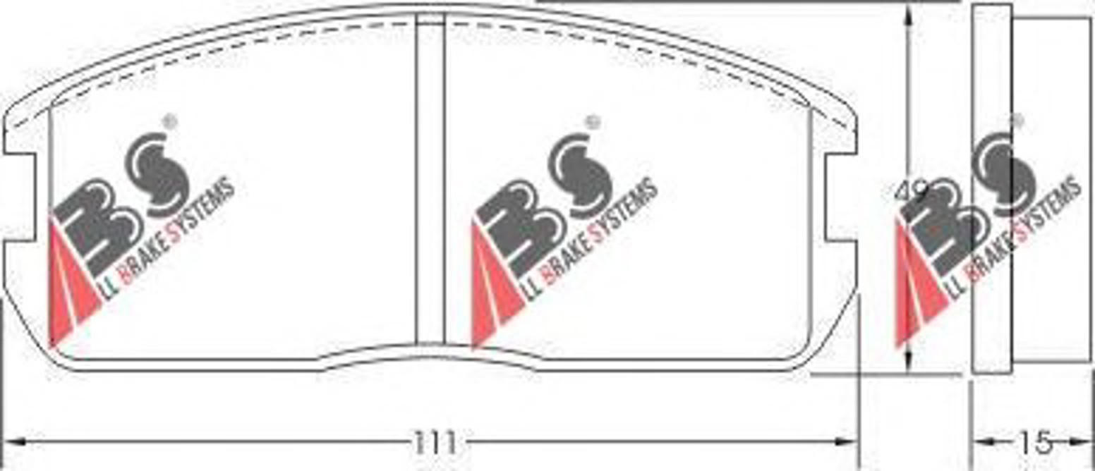 Колодки тормозные дисковые A.B.S. 36178