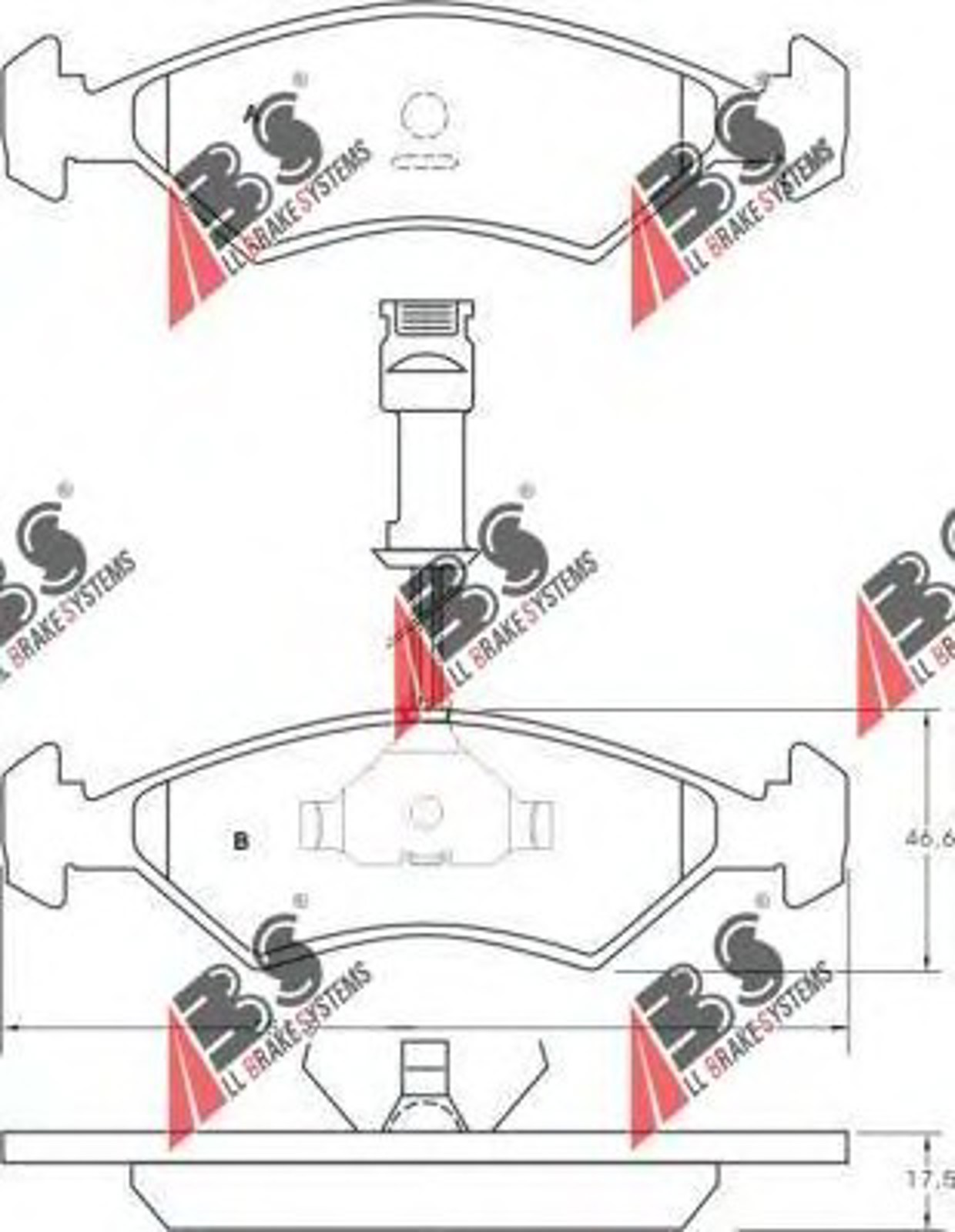 Колодки тормозные дисковые A.B.S. 36459