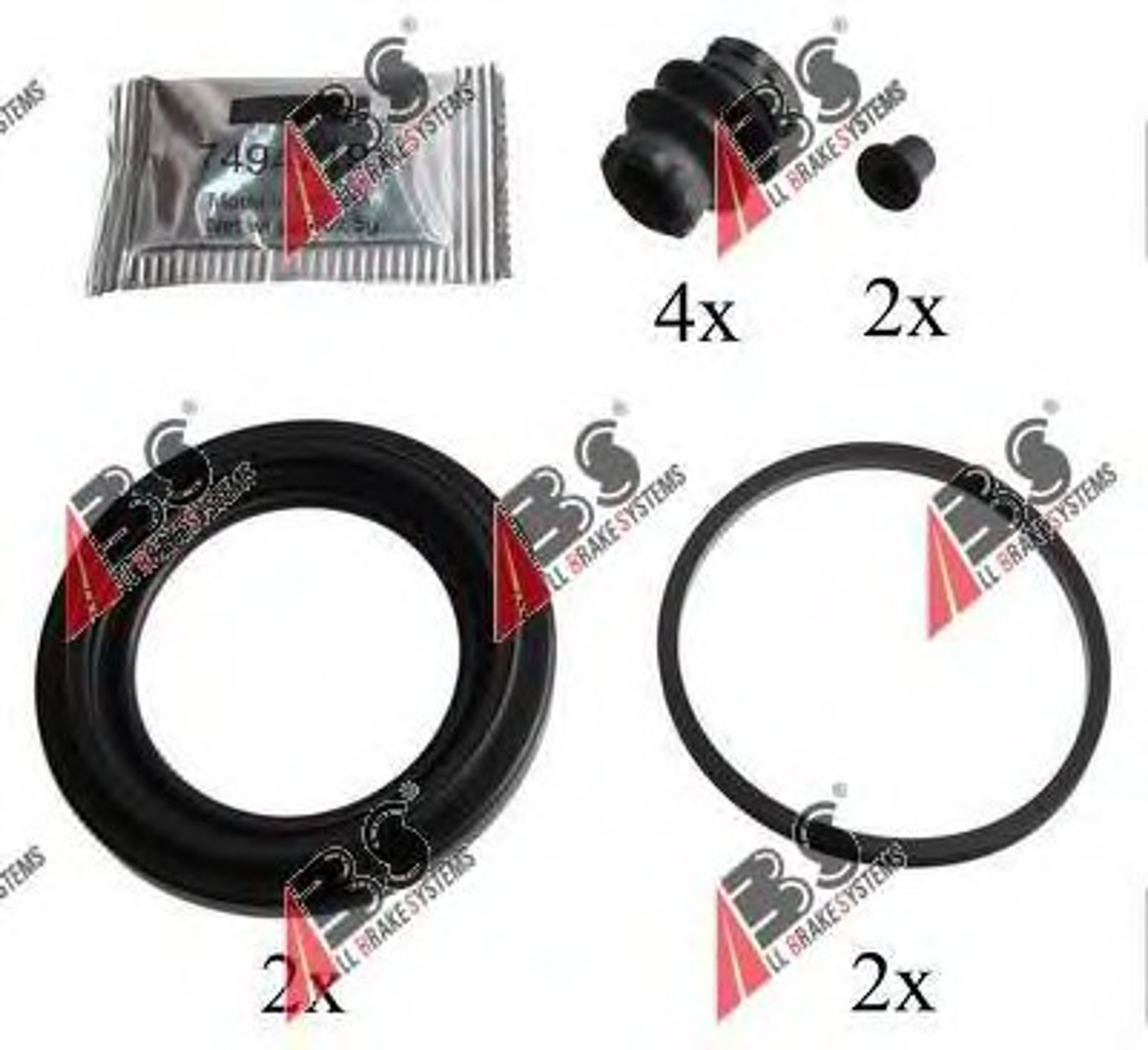 Ремкомплект тормозного суппорта A.B.S. 53044