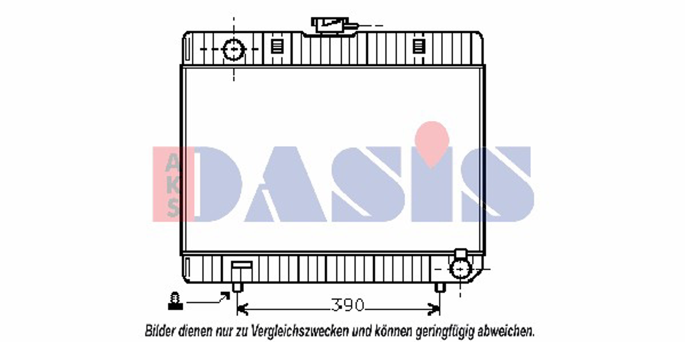 Радиатор системы охлаждения AKS DASIS 120270N
