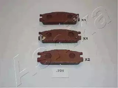 Колодки тормозные дисковые ASHIKA 51-07-701