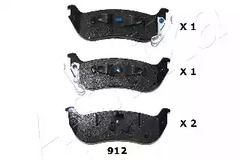 Колодки тормозные дисковые ASHIKA 51-09-912