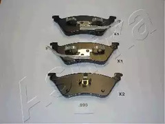 Комплект тормозных колодок дисковый тормоз ASHIKA 51-09-993