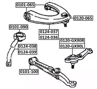 Сайлентблок asva ASVA 0101-090