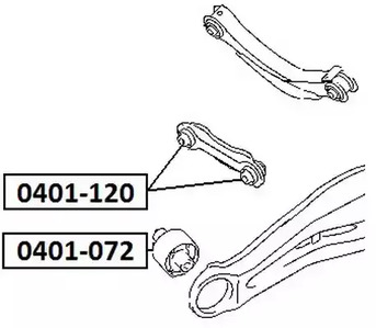 Сайлентблок asva ASVA 0401-120