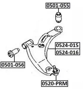 Сайлентблок ASVA 0501-055