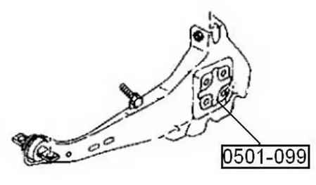 Сайлентблок ASVA 0501-099