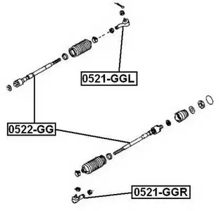 Рулевая тяга ASVA 0522-GG