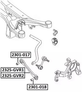 Сайлентблок рычага подвески ASVA 2301-018